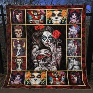 Skull Quilt Blanket Ver 83  Quilt